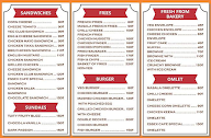 Essex Cafe menu 1