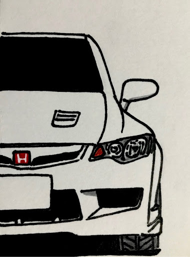 シビックタイプr Fd2の絵描きのたっくんさん イラスト お気に入りの1枚 愛車紹介に関するカスタム メンテナンスの投稿画像 車 のカスタム情報はcartune