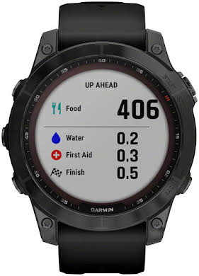 Garmin Fenix 7 Sapphire Solar GPS Smartwatch - 47mm, Black DLC Titanium Case, Black Band alternate image 2