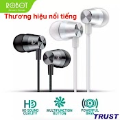 Tai Nghe Có Dây - Jack Cắm 3.5Mm - Âm Thanh Sắc Nét - Robot Re101S