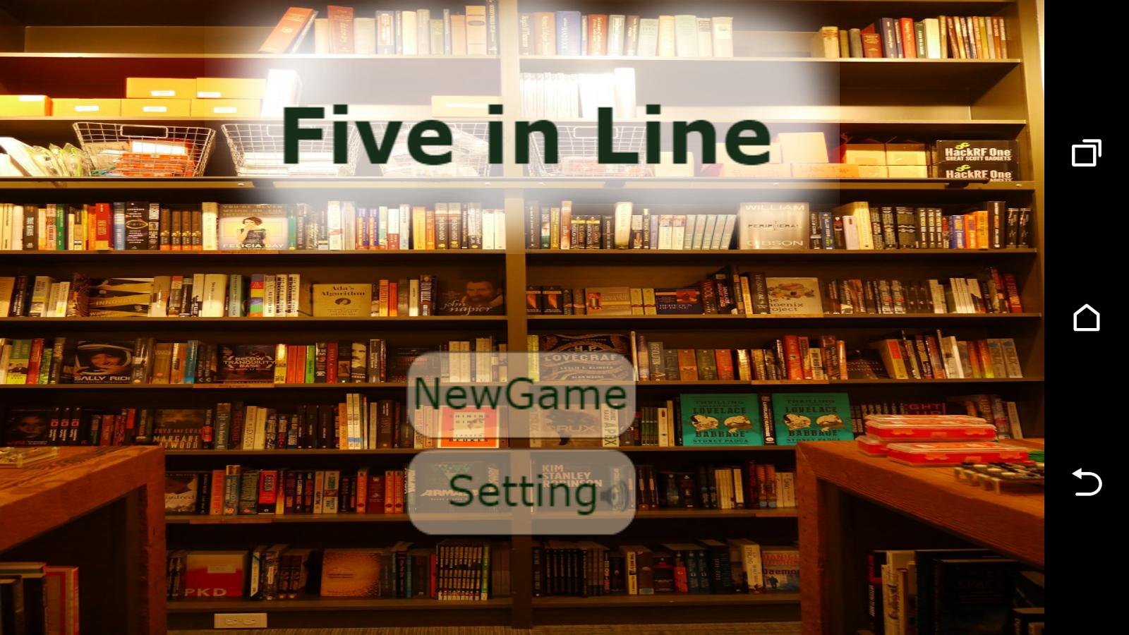 Five In Line Screen 3