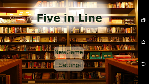 Android application Five In Line screenshort
