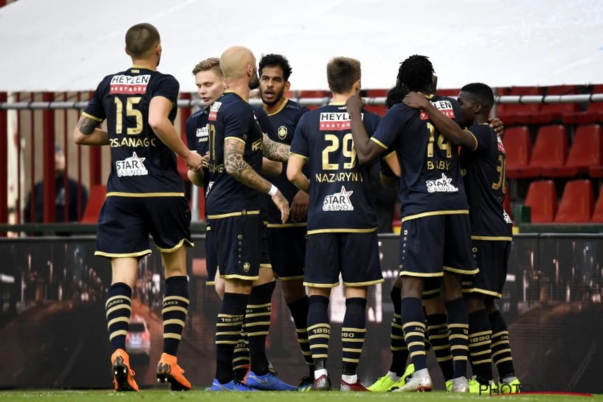 L'Antwerp à 15 en fin d'entraînement: l'hécatombe