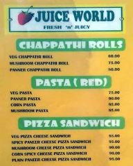 Juice World menu 1