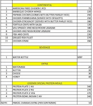Legends Cafe menu 4