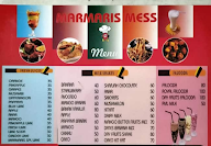 Marmaris Mess menu 1