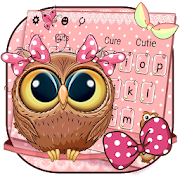 Cute Cartoon Owl Keyboard  Icon