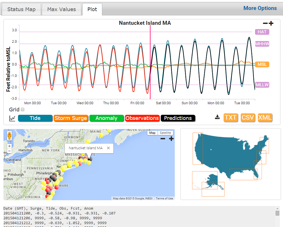 Extra-Tropical Storm Surge (ETSS)