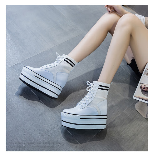 Title 2, Womens fashionable leather Martin boots with i...