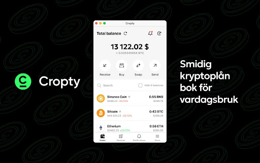 Kryptoplånbok — Bitcoin & USDT