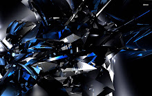 Black And Blue Shards Wallpaper HD New Tab small promo image