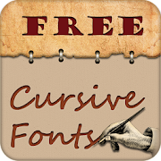 Cursive Fonts Free  Icon