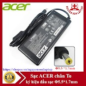 Sạc Laptop Acer 19V - 3.42A Zin Chân Vàng - Adapter Kèm Dây Nguồn New 100%