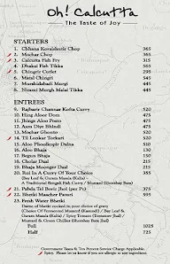 Oh! Calcutta menu 4