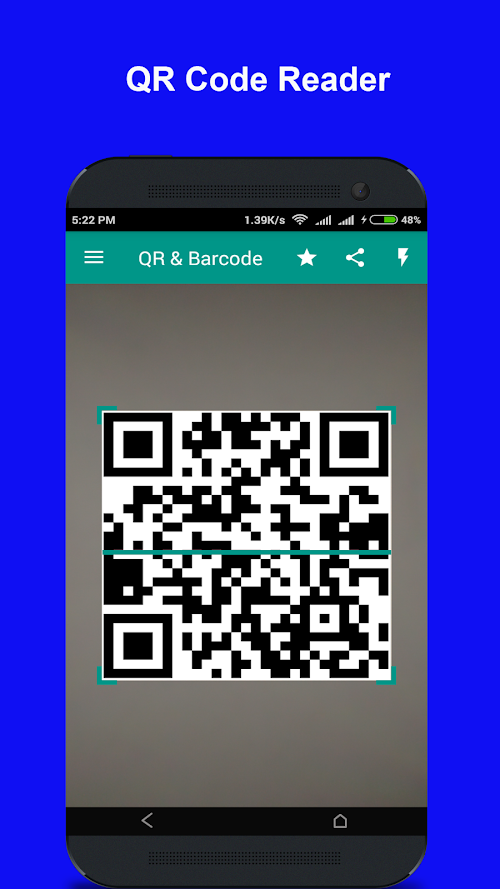 Android application QR Code Reader screenshort