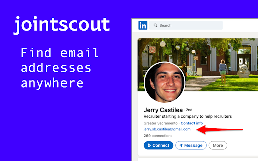 JointScout - Find anyone's email