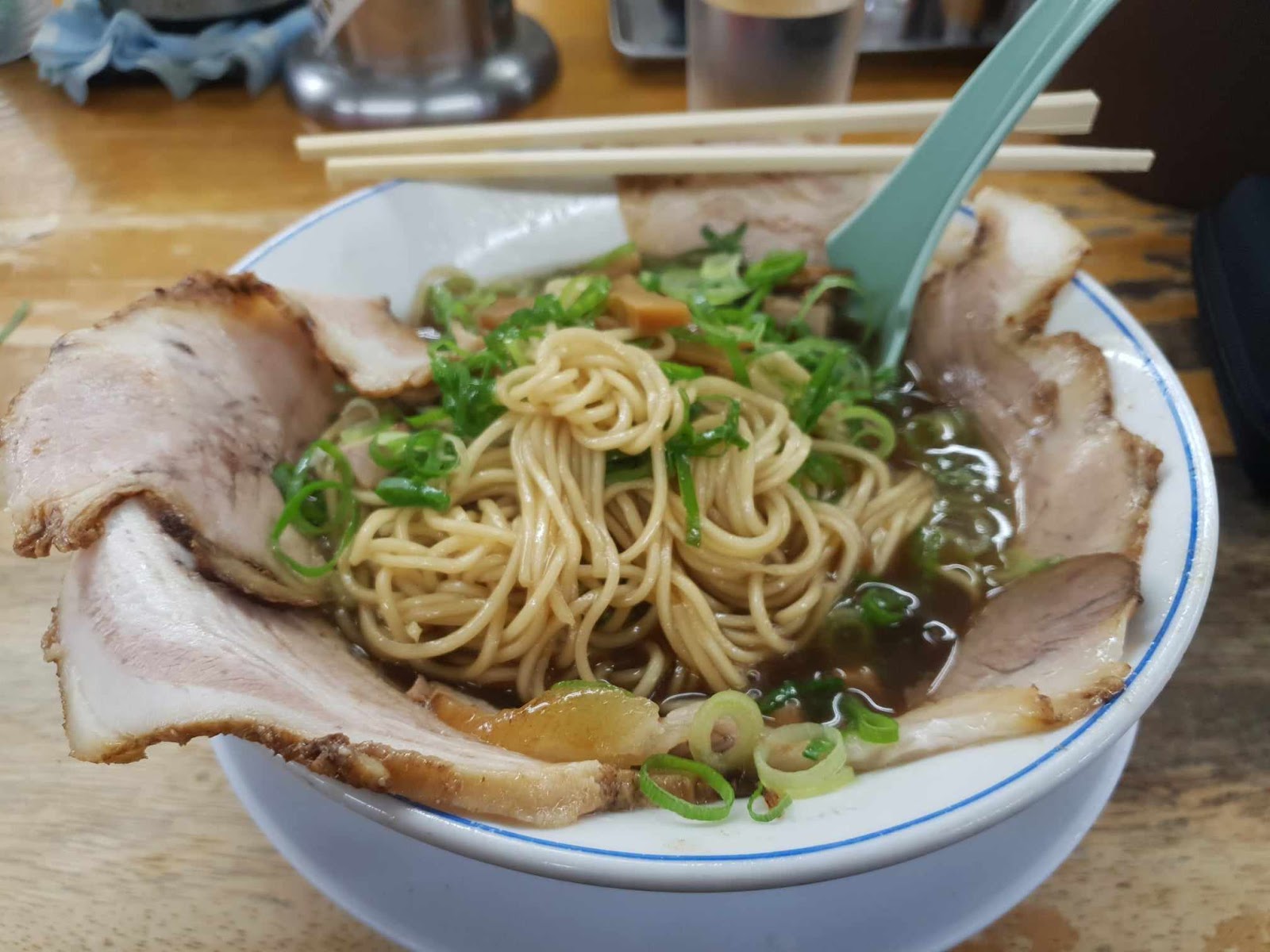 noodles in shoyu ramen by Taiho Ramen