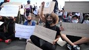 AUGUST 30 2020: Eldorado Park residents protest against the killing of  Nateniel Julies, 16, a child who was killed allegedly by the police, in Eldorado Park.