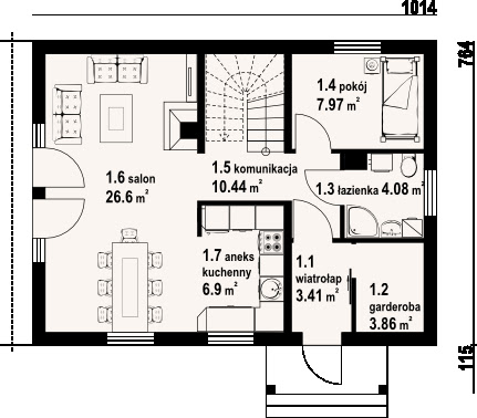 Olesno 3rs - Rzut parteru