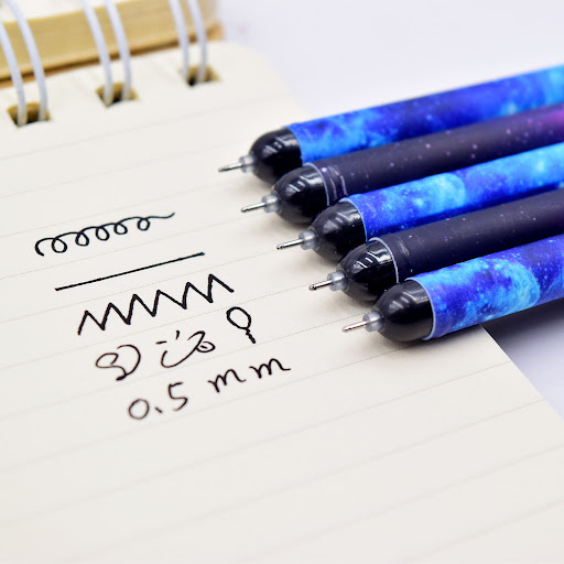 Title 3, Twelve Constellations Romantic Black Gel Pen, o...