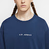 jordan x fragment navy short sleeve t-shirt