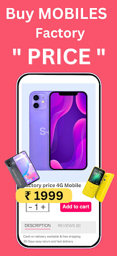 Screenshot Mobile Phone Shopping App