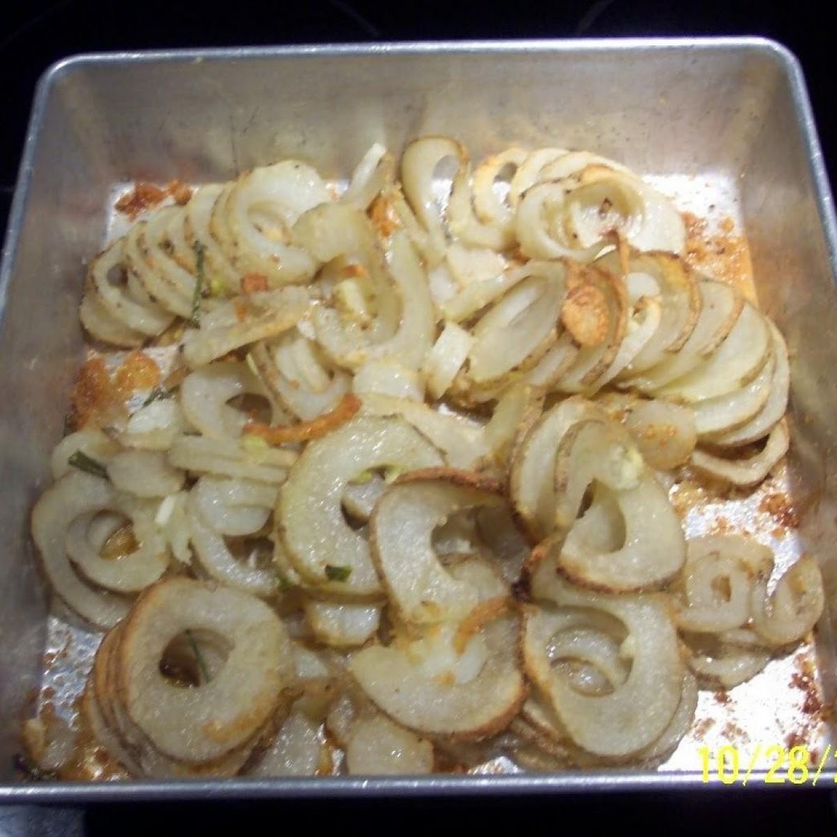 CURLEY CHEESE POTATOES .A Pampered Chef recipe