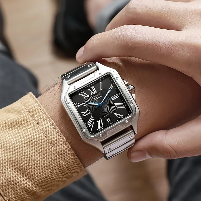 Title 6, Heren automatisch mechanisch waterdicht horloge...