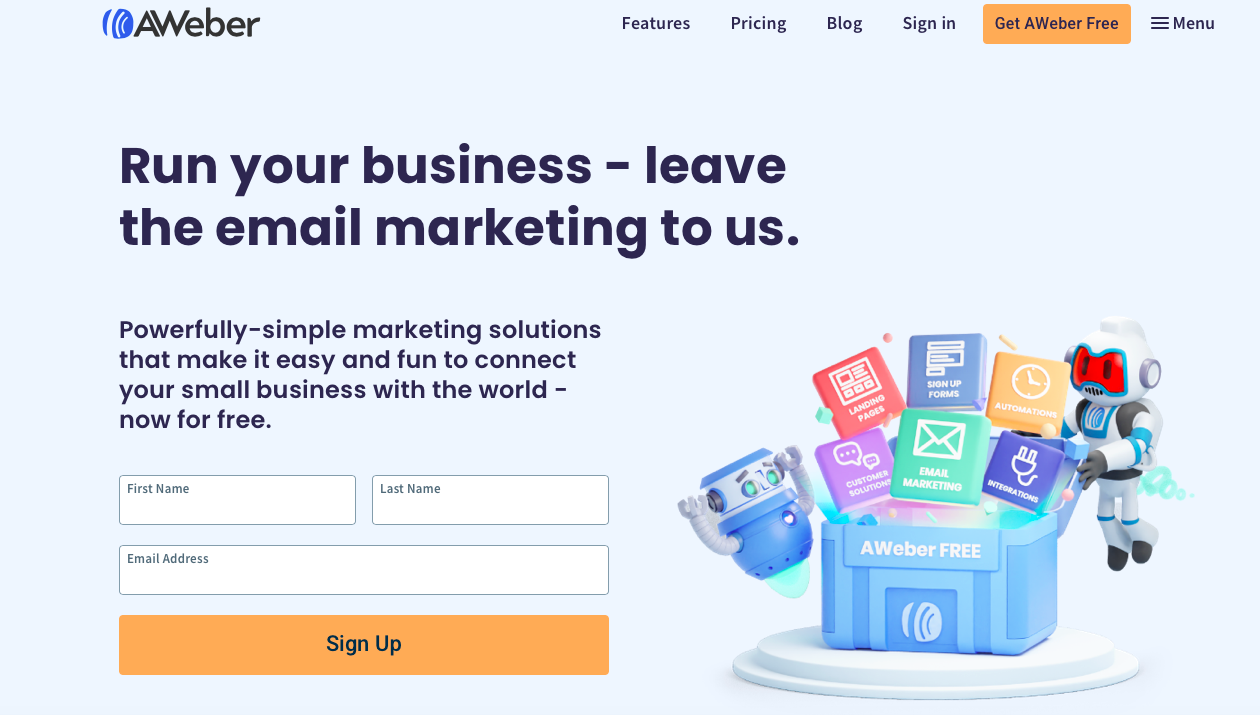 AWeber ecommerce email marketing software