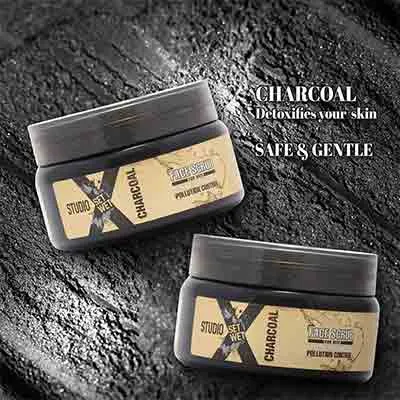 Set Wet Studio X Charcoal Face Scrub 100Ml