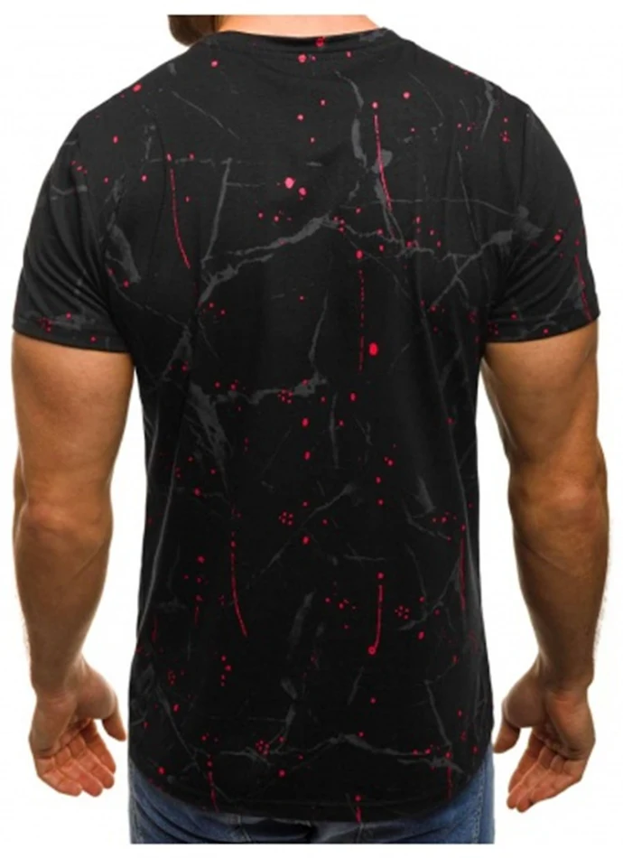 Fashion Sports And Fitness Camouflage Short-sleeved T-shirt