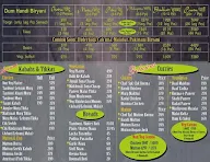 Biryani Nation menu 1