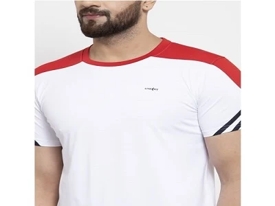 Patanjali Sportswear-Men-White/Red - xl size