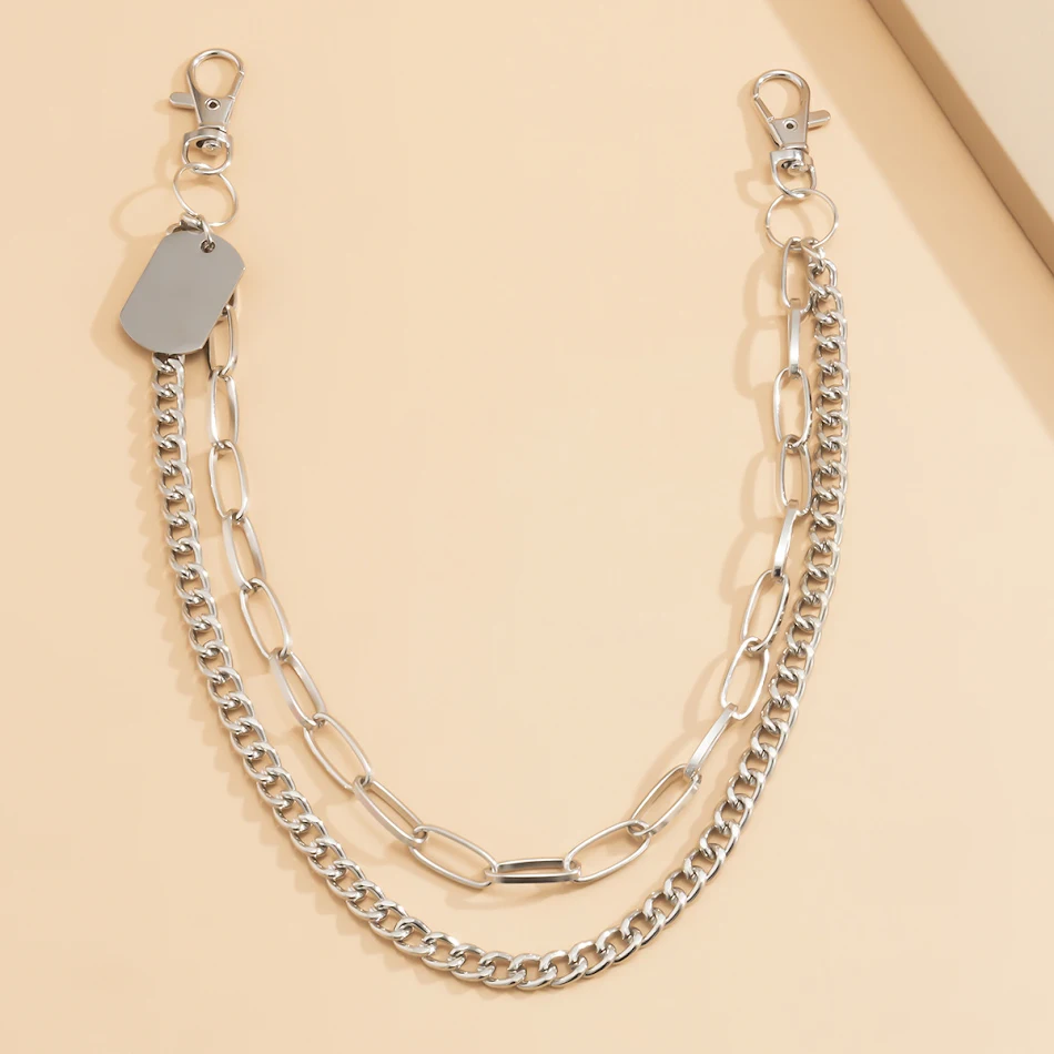 Coole dubbele tailleketting Hip Hop Street Fashion accessoires. Maak je streetstyle outfit compleet met deze trendy en opvallende ketting.