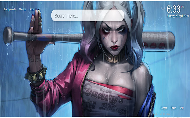 Harley Quinn HD Wallpapers Nueva pestaña