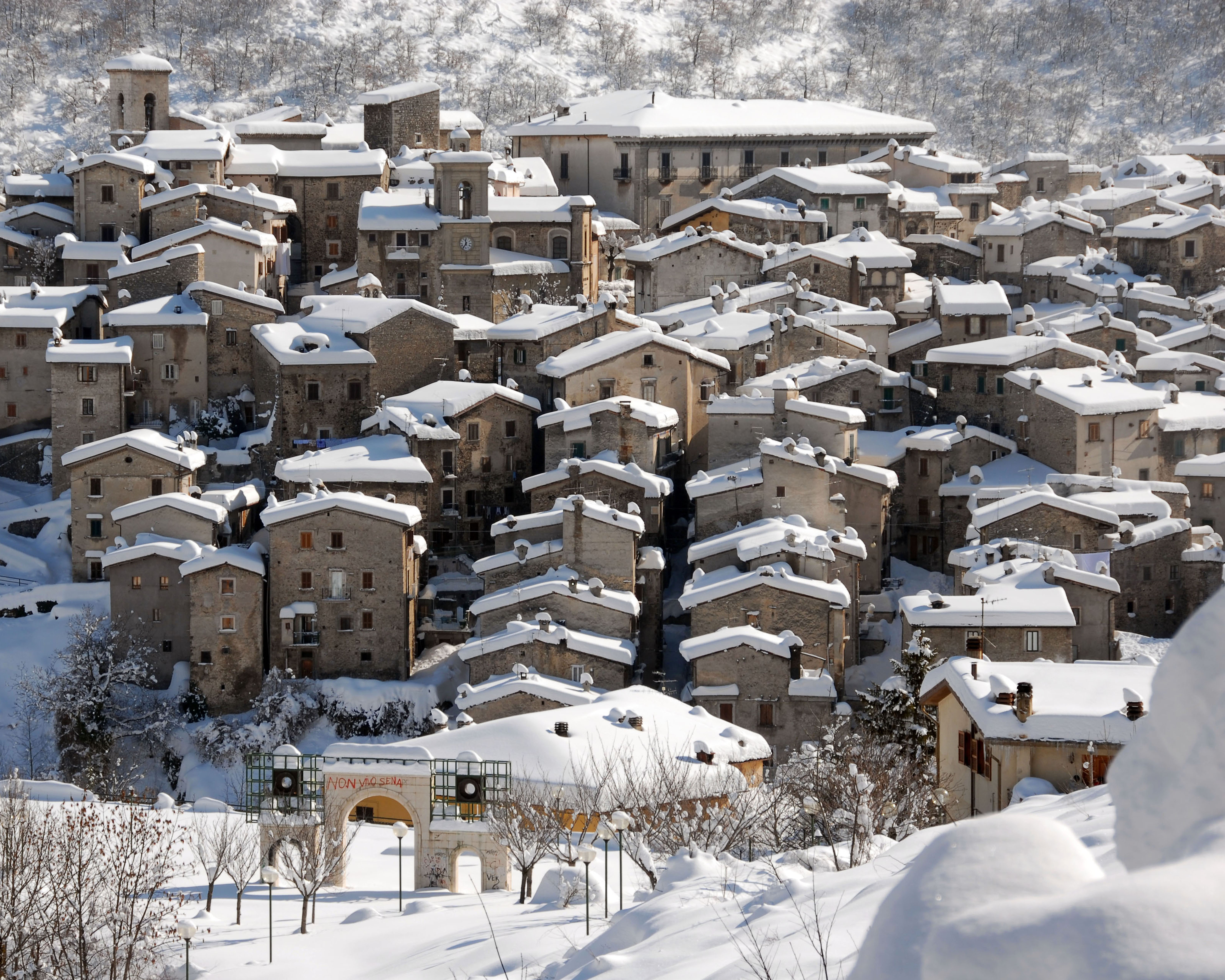 La neve sui tetti di Cesidio