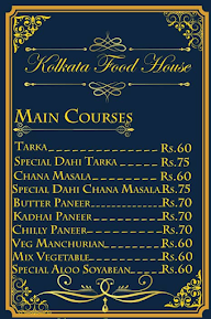 Kolkata Food House menu 1