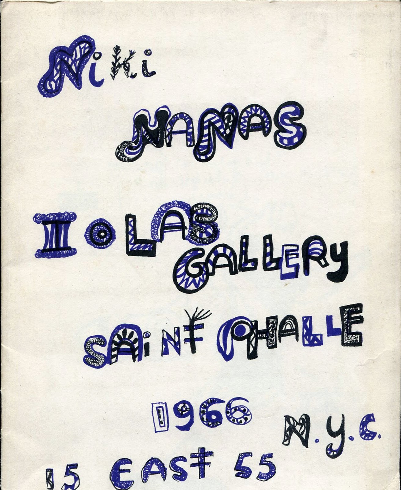 Catalog of the Niki de Saint Phalle Nana's exhibition, New York, Alexander Iolas Gallery, 1966