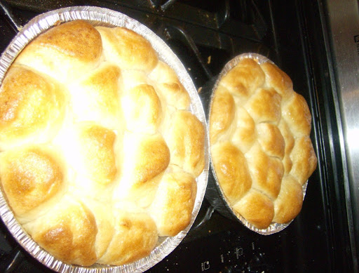 Easy Mixing Bowl Dinner Rolls This is two of the 4 pans of Parkerhouse Dinner Rolls that I made, you can also make other shapes.