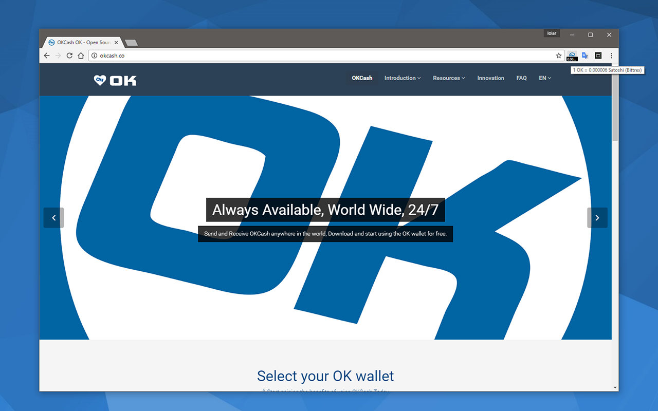 Okcash Price Ticker Preview image 3