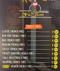 Fusion Shawarma menu 2