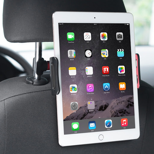 Title 4, Apple iPad Mini compatible car rear pillow phon...