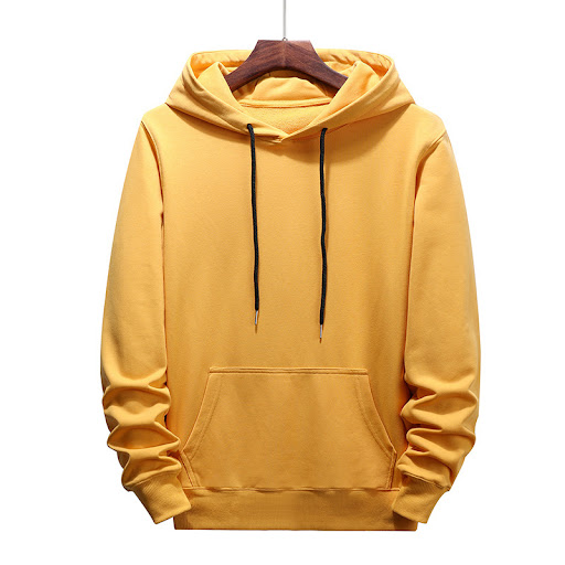 Title 4, Mens Loose Casual Solid Color Hooded Long-Slee...