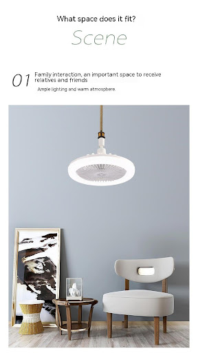 Title 5, Remote Control E27 Screw Adjustable Bedroom Fan...