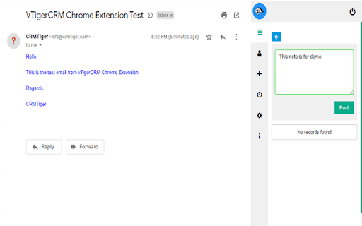 CRMTiger - Gmail Plugin for vTiger CRM