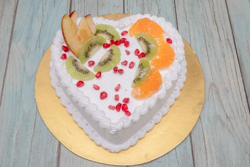 Heart Shape Pineapple Cake