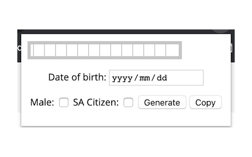 SA ID Number Tools