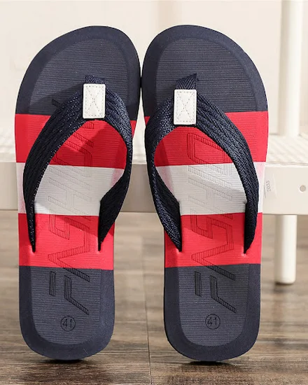 Fashion Slippers Men Flip Flops Beach Sandals Non-slip Ca... - 3