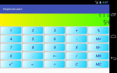 Simple calculator screenshot 2