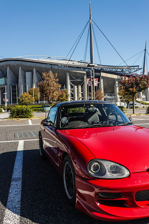カプチーノの豊田スタジアム⚽・朝活📷・トラブルは続く…・茶臼山はまだ紅葉早い🍁・ドライブ超楽しい🎶に関するカスタム事例の投稿画像3枚目